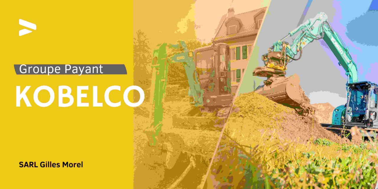 Gilles Morel devient concessionnaire de KOBELCO