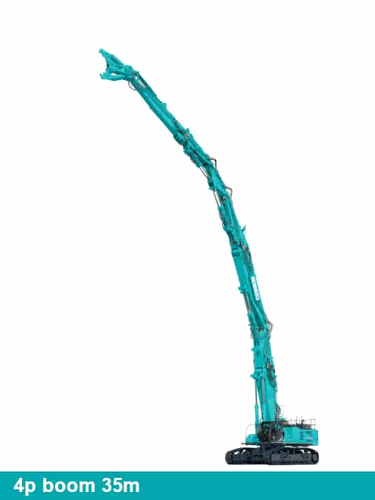 Pelle de démolition a ultra-haute portée Kobelco SK1300DLC-10E – Image 5