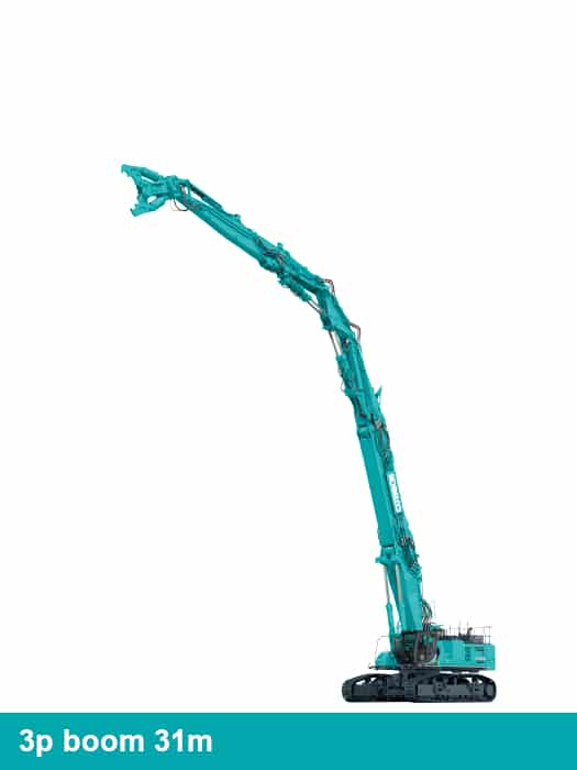 Pelle de démolition a ultra-haute portée Kobelco SK1300DLC-10E – Image 4