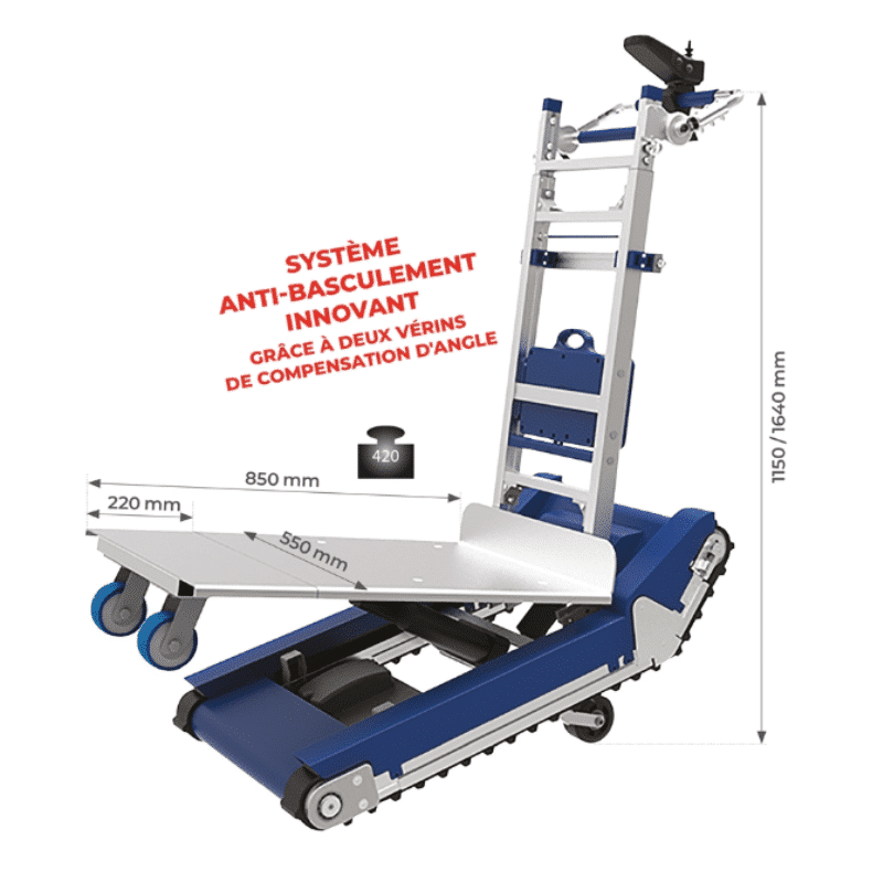 Diable monte-escaliers électrique - CT420S – Image 3
