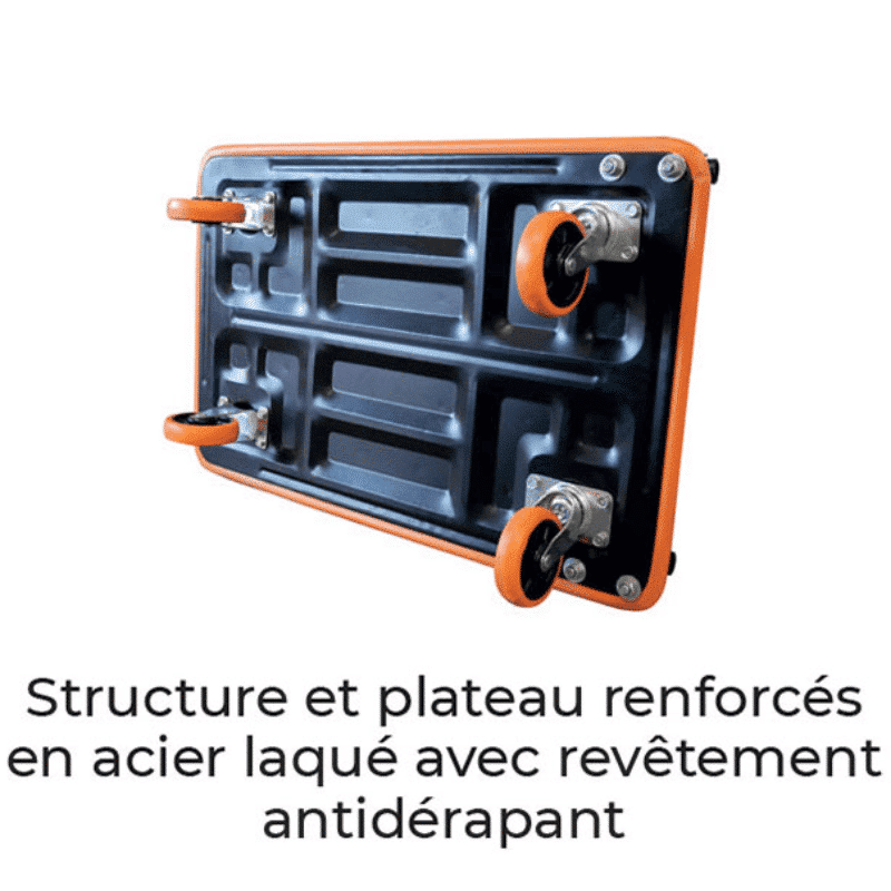 Chariot timon rabattable 150 et 300 kg - CR-1 – Image 2