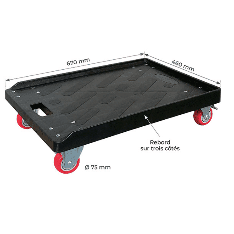 Plateau à rebords 300 kg -PPR30 – Image 2