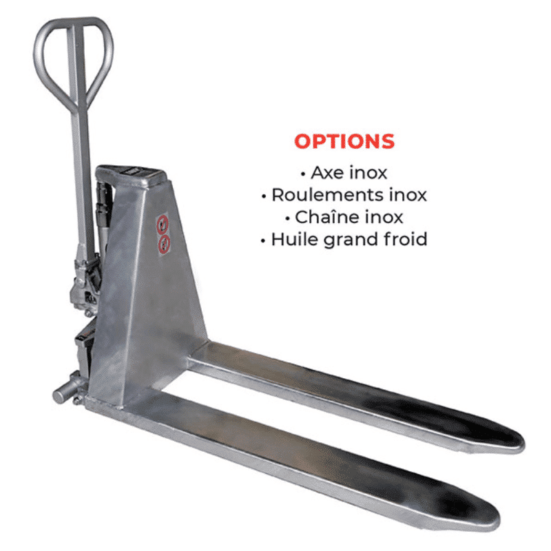 Transpalette manuel haute levée galvanisé 1000 kg - HG540M – Image 3