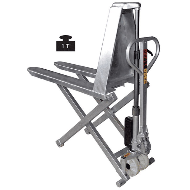 Transpalette manuel haute levée galvanisé 1000 kg - HG540M – Image 2