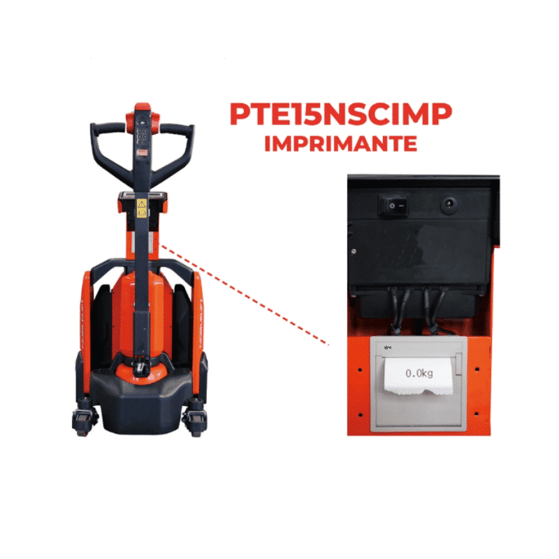 Transpalette électrique peseur, batterie lithium et capacité de 1500 kg - PTE15N SC EDGE – Image 3