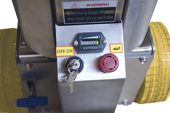 Tracteur tireur / pousseur électrique inox 1000 kg - SK1000N304 – Image 4