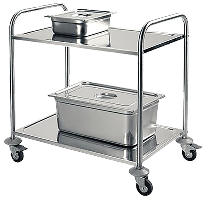 Servante inox 304 100 kg 2 ou 3 plateaux - SVT – Image 5