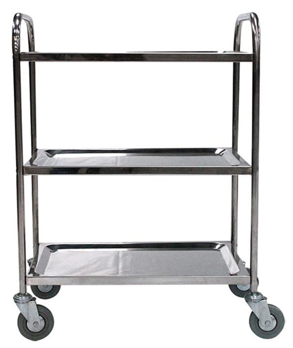 Servante inox 304 100 kg 2 ou 3 plateaux - SVT – Image 2