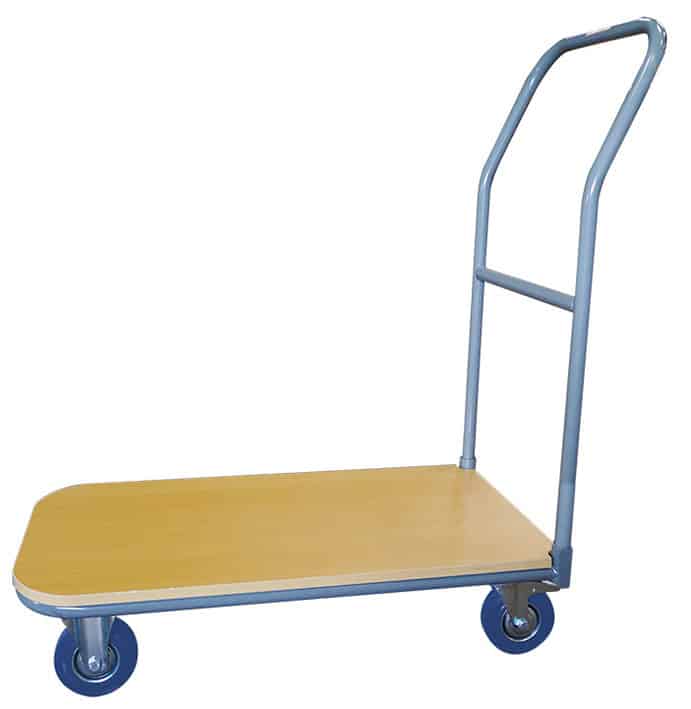 Chariot plateau bois 250 kg dossier fixe ou repliable - WP25R-1 & WP25-1