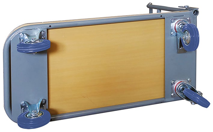 Chariot plateau bois 250 kg dossier fixe ou repliable - WP25R-1 & WP25-1 – Image 2