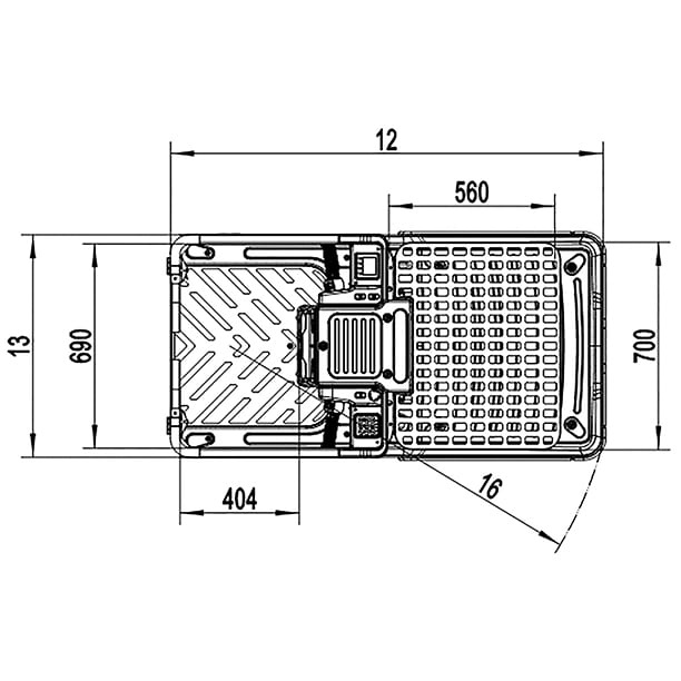 Nacelle stockpicker motorisée hauteur de travail 5000 mm - OPH01E – Image 6