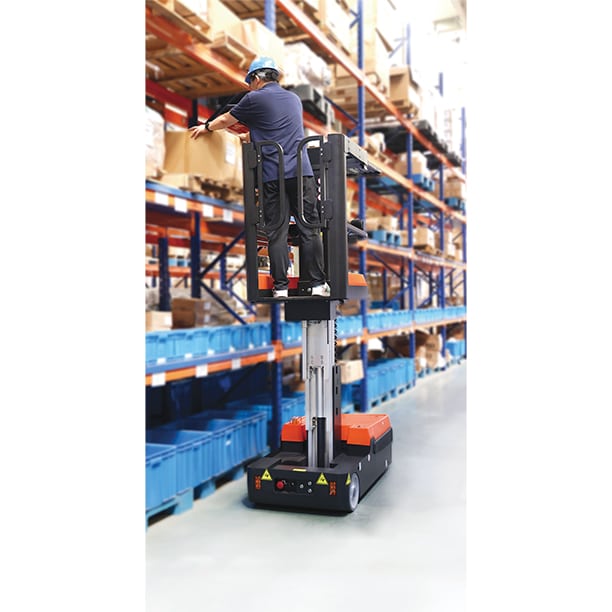 Nacelle stockpicker motorisée hauteur de travail 5000 mm - OPH01E – Image 4