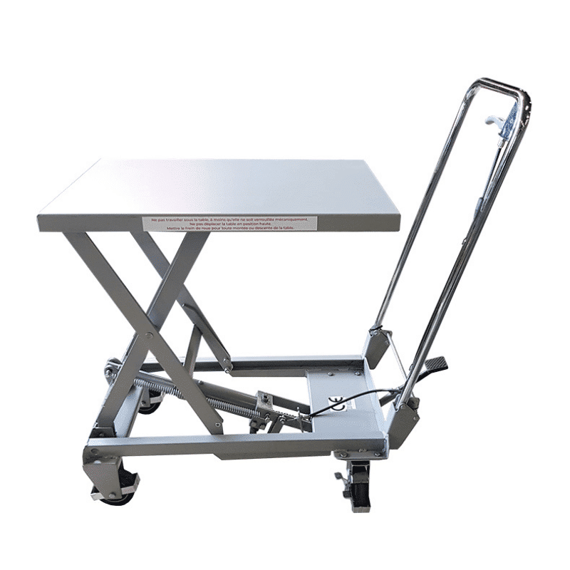 Table élévatrice manuelle aluminium 100 kg - BAL100