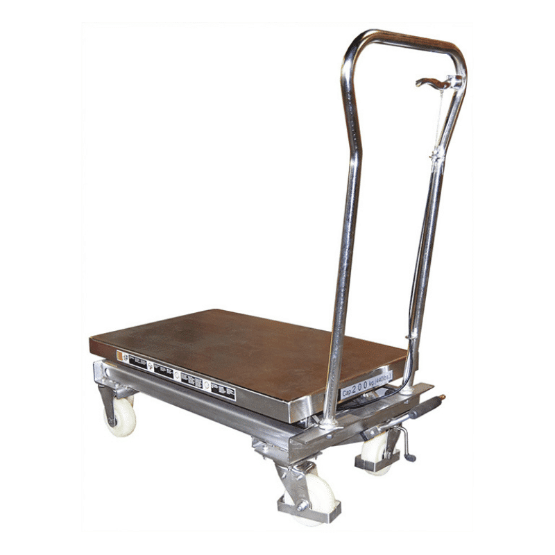 Table élévatrice manuelle inox 304 100 et 200 kg - MH-V – Image 4