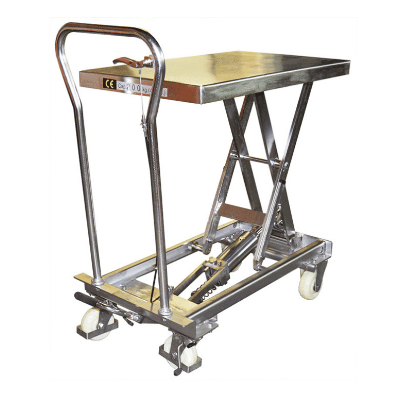 Table élévatrice manuelle inox 304 100 et 200 kg - MH-V – Image 3