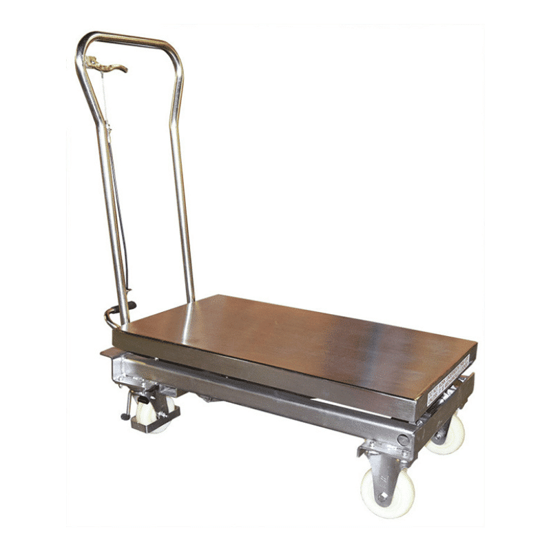 Table élévatrice manuelle inox 304 100 et 200 kg - MH-V – Image 2